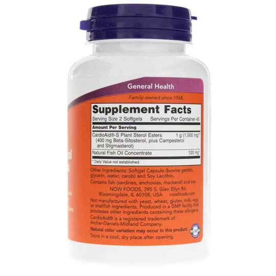 Beta-Sitosterol Plant Sterols, NOW